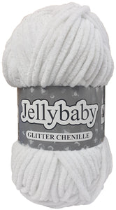 Cygnet JELLYBABY Glitter Chenille Supersoft Chunky Knitting Crochet / Yarn - Cool Diamond