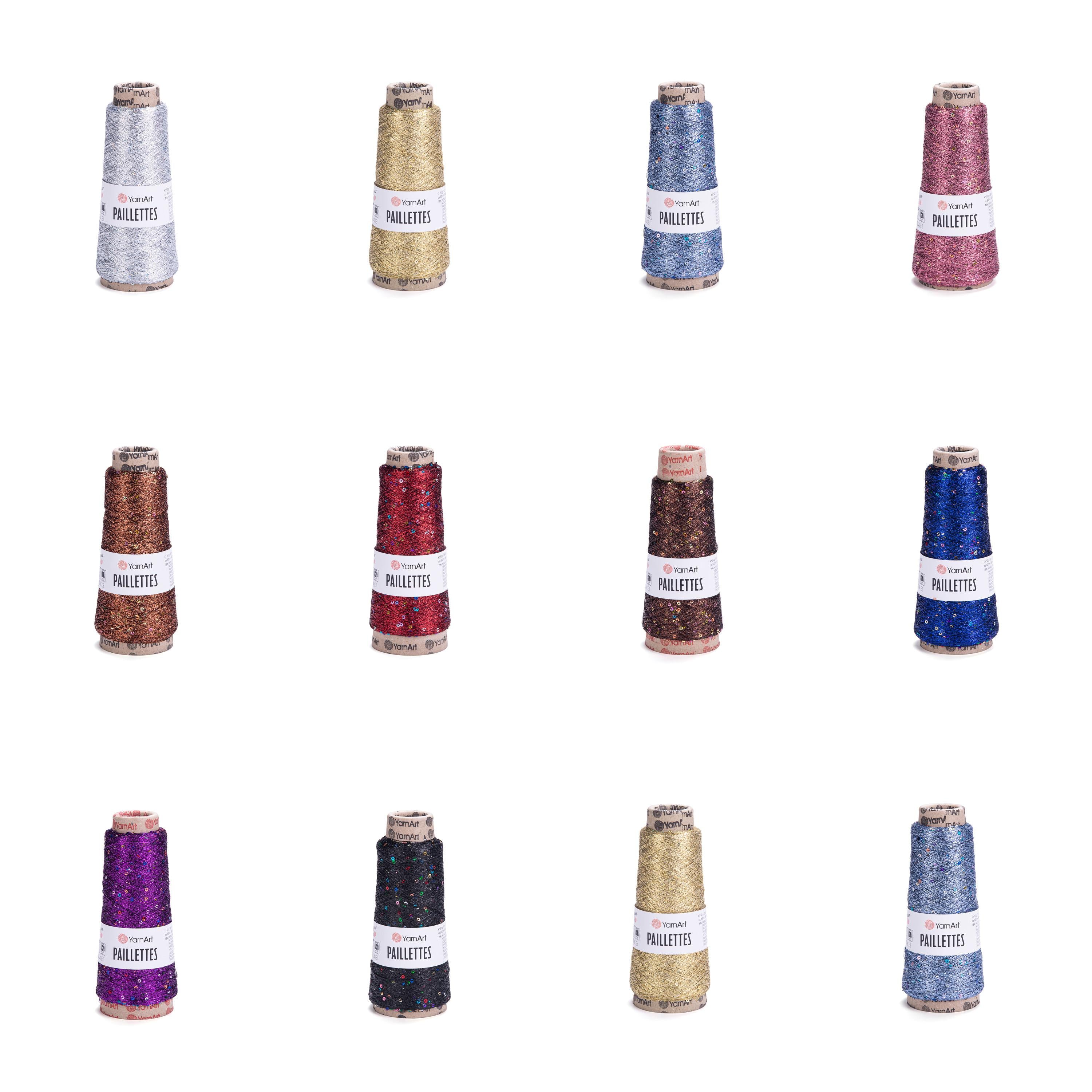 YarnArt Paillettes, 50g, 800m, 75% Metallic Polyester, 25%Payette Polyester