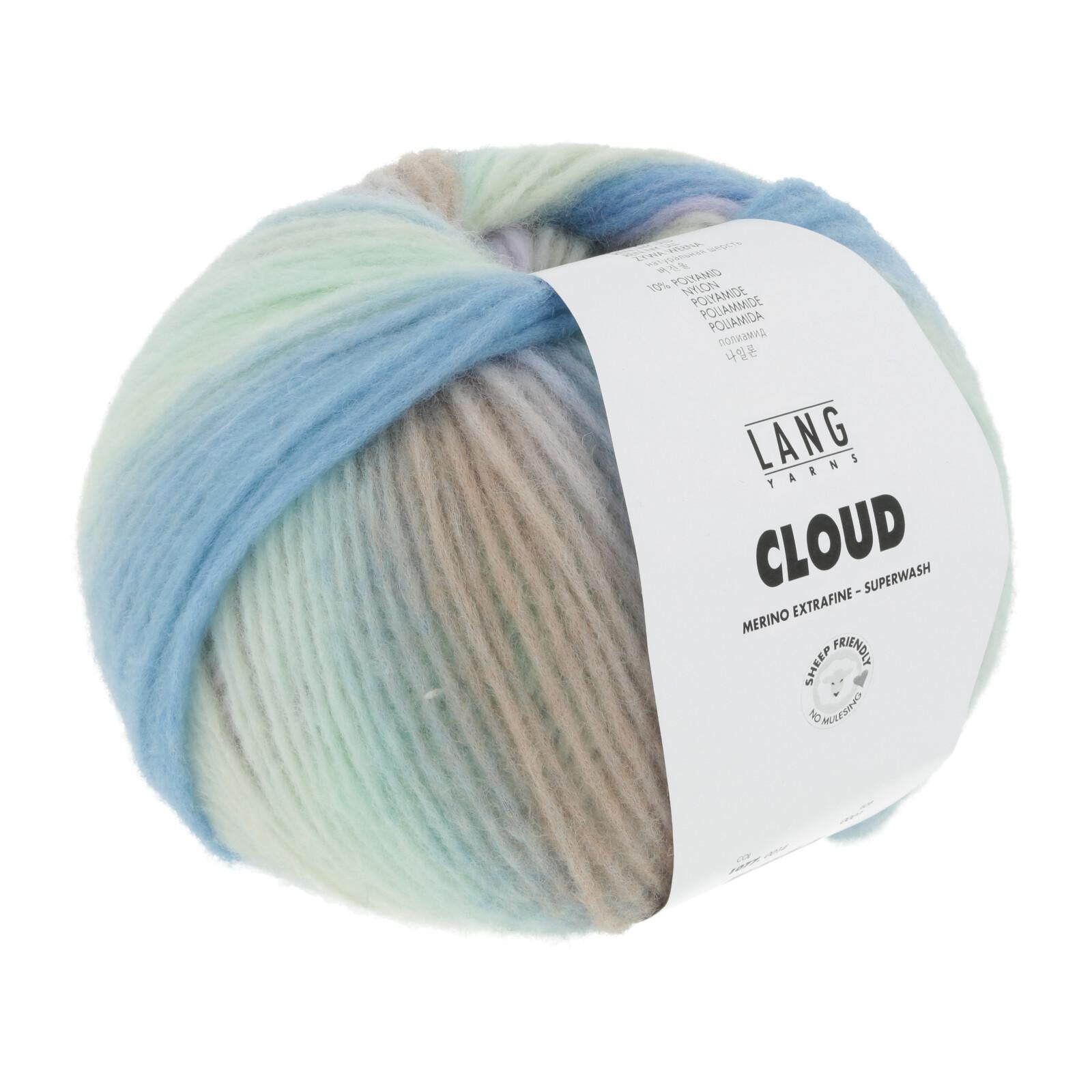 Cloud Lang Yarns, 100g, 260m, 90% merino, 10% nylon