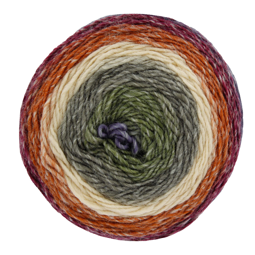 King Cole YARN CAKES CURIOSITY Knitting Yarn - Mulberry