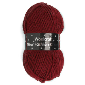 Woolcraft / New fashion chunky Knitting Yarn / Wool - 100g - Burgundy