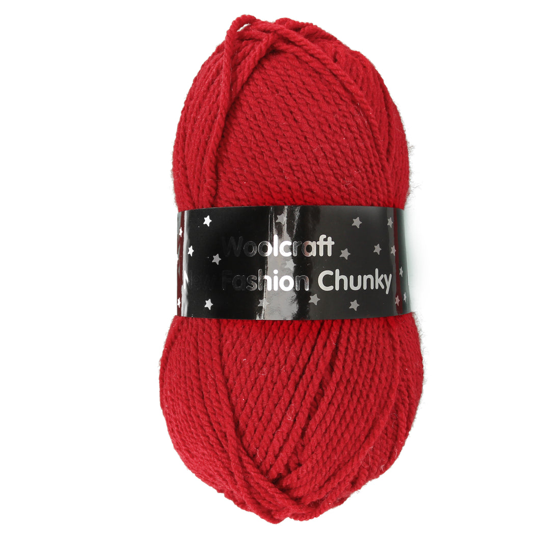 Woolcraft / New fashion chunky Knitting Yarn / Wool - 100g - Wine