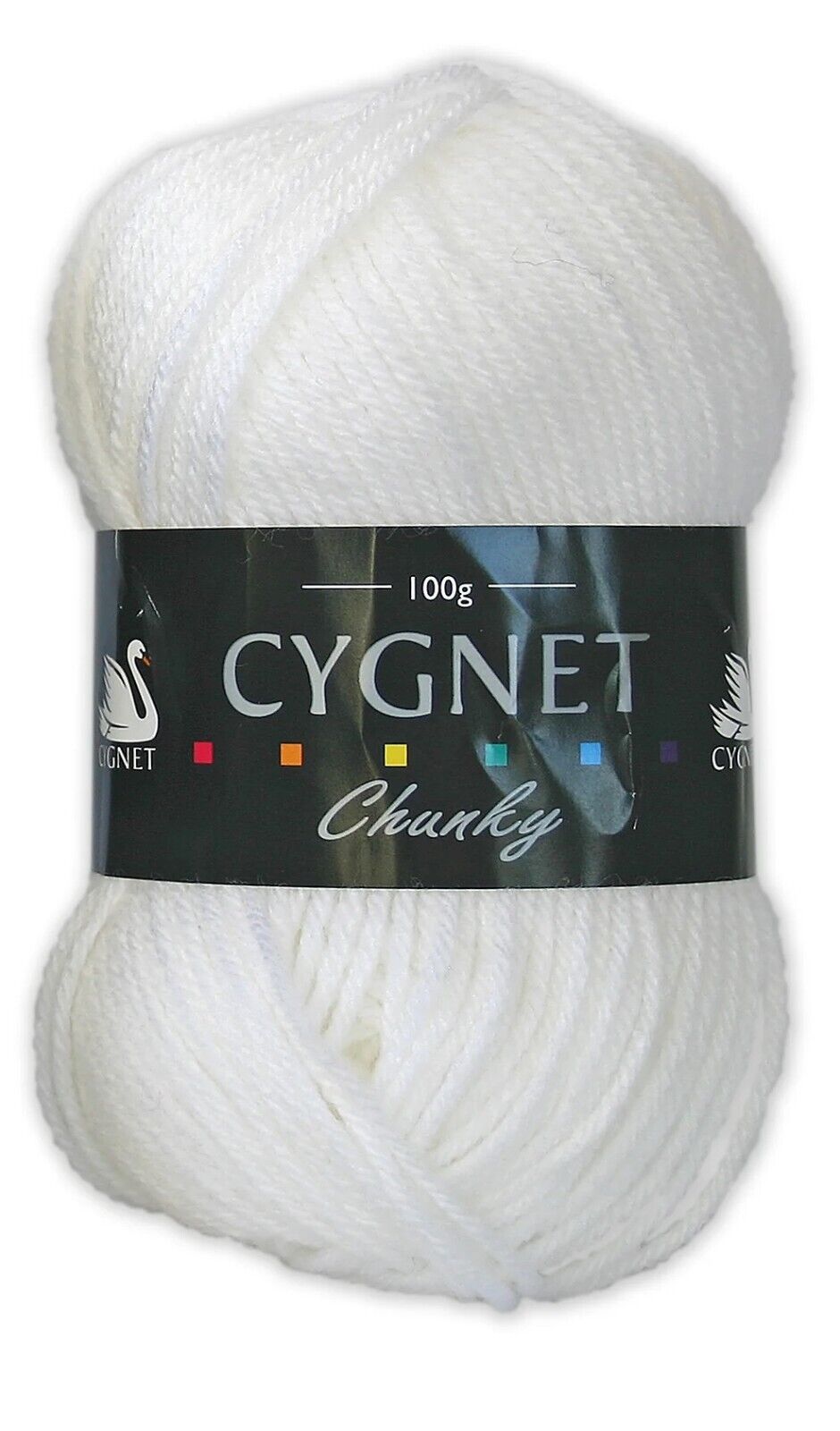 Cygnet CHUNKY Knitting Yarn / Wool - 100g Chunky Knit Ball - White