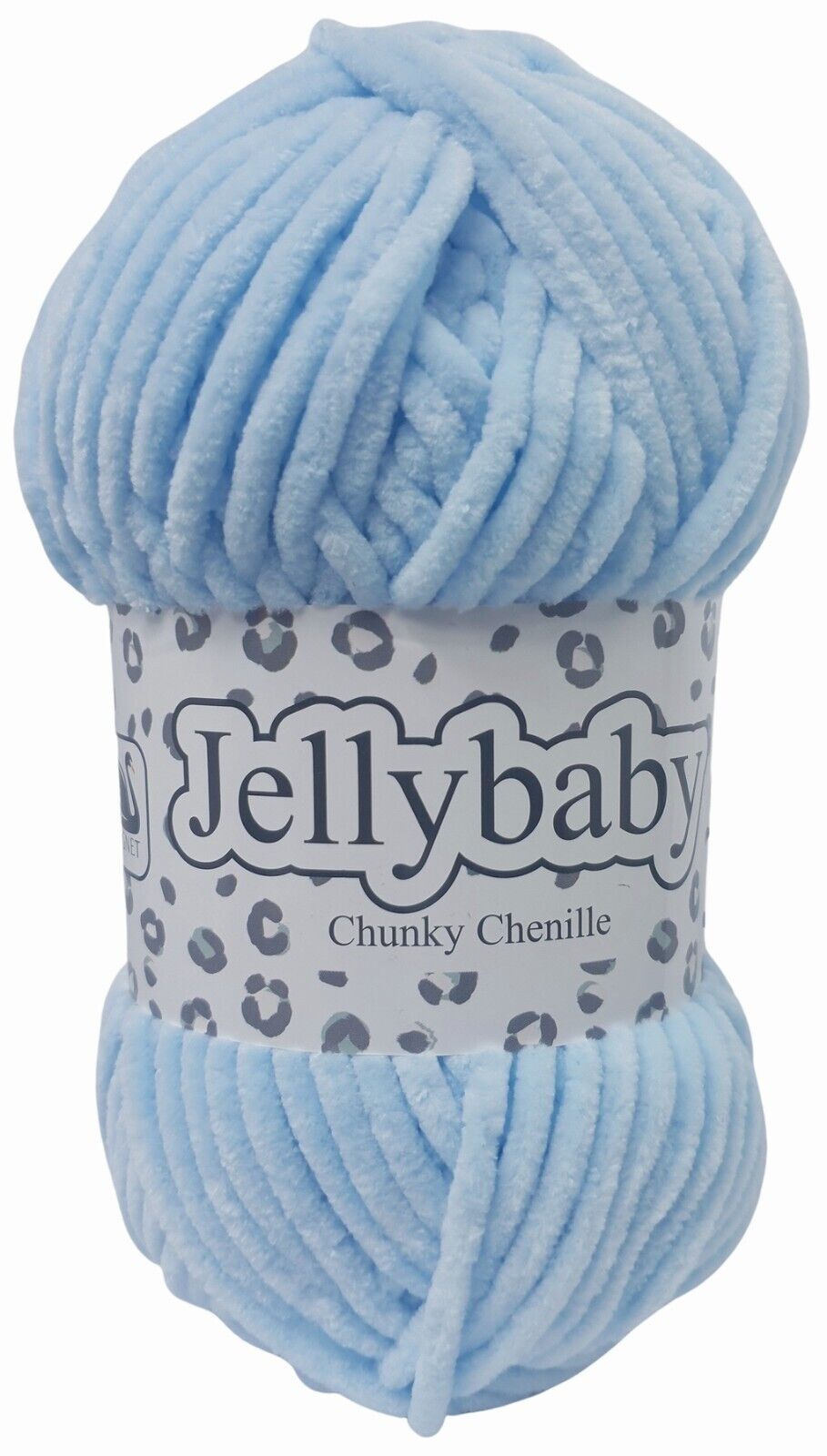 Cygnet JELLYBABY Supersoft Chenille Chunky Knitting Crochet / Yarn - 100g Ball - Powder Blue