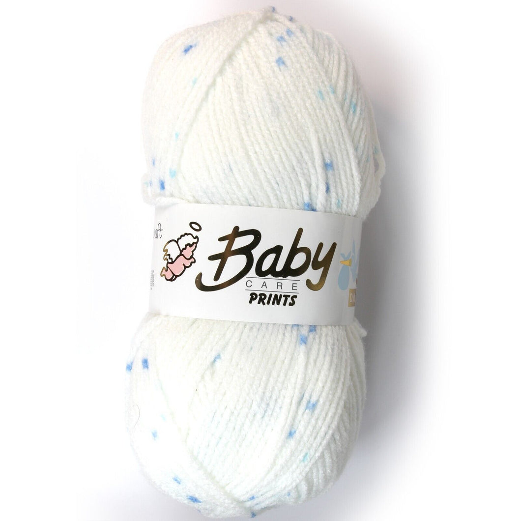 Woolcraft BABY SPOT PRINTS Knitting Yarn / Wool - 100g Ball - Polka Dot