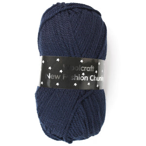 Woolcraft / New fashion chunky Knitting Yarn / Wool - 100g - Navy