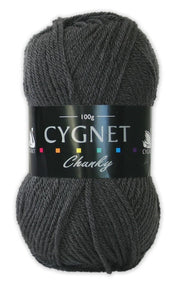Cygnet CHUNKY Knitting Yarn / Wool - 100g Chunky Knit Ball - Graphite