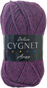 Cygnet ARAN Knitting Yarn / Wool - 100g Acrylic Crochet Knit Ball - Heather