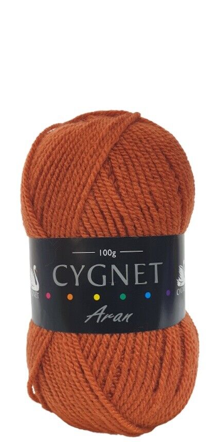 Cygnet ARAN Knitting Yarn / Wool - 100g Acrylic Crochet Knit Ball - Saffron