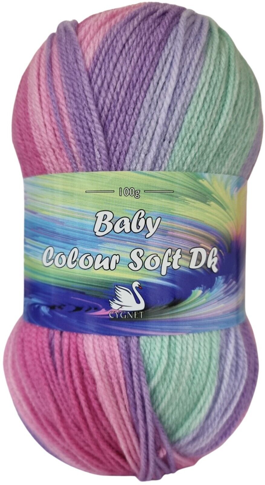 Cygnet BABY COLOUR SOFT DK Knitting Yarn / Wool - 100g - Pastel Sorbet