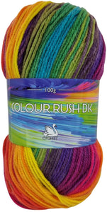Cygnet COLOUR RUSH DK Knitting Yarn / Wool - 100g Double Knit Ball - Sunburst