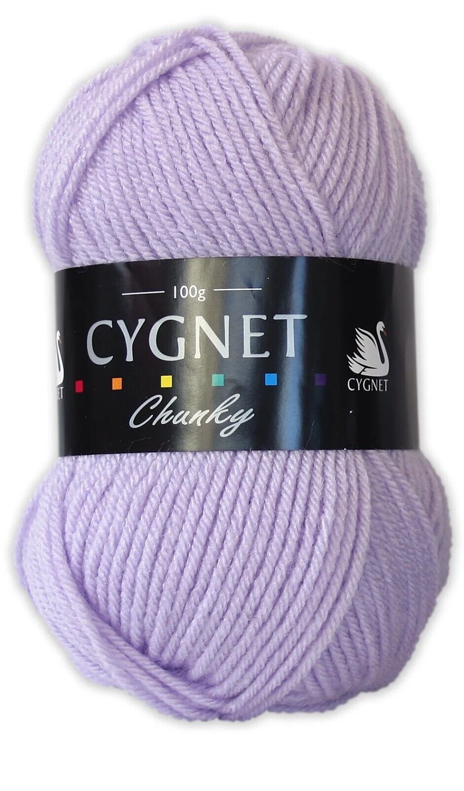 Cygnet CHUNKY Knitting Yarn / Wool - 100g Chunky Knit Ball - Soft Lilac