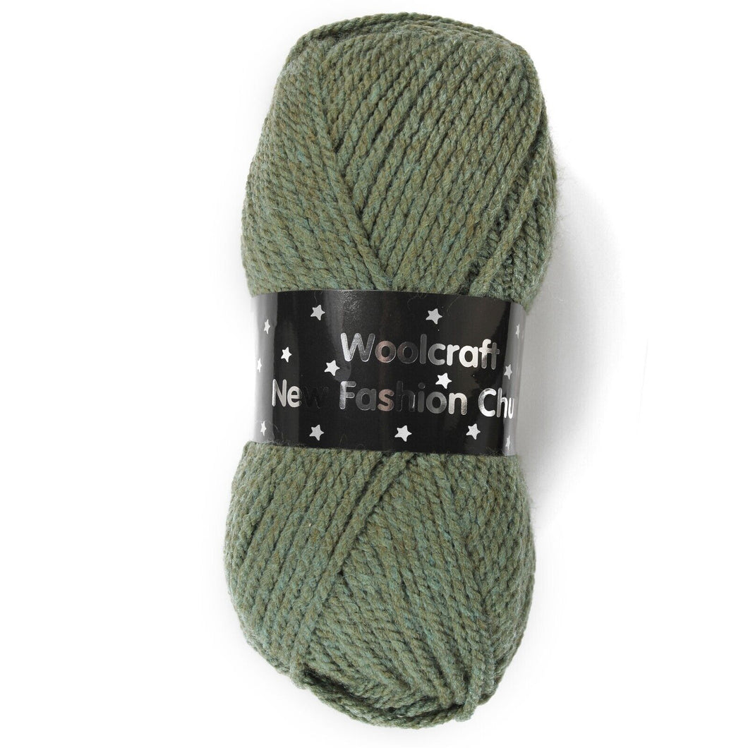 Woolcraft / New fashion chunky Knitting Yarn / Wool - 100g - Woodland