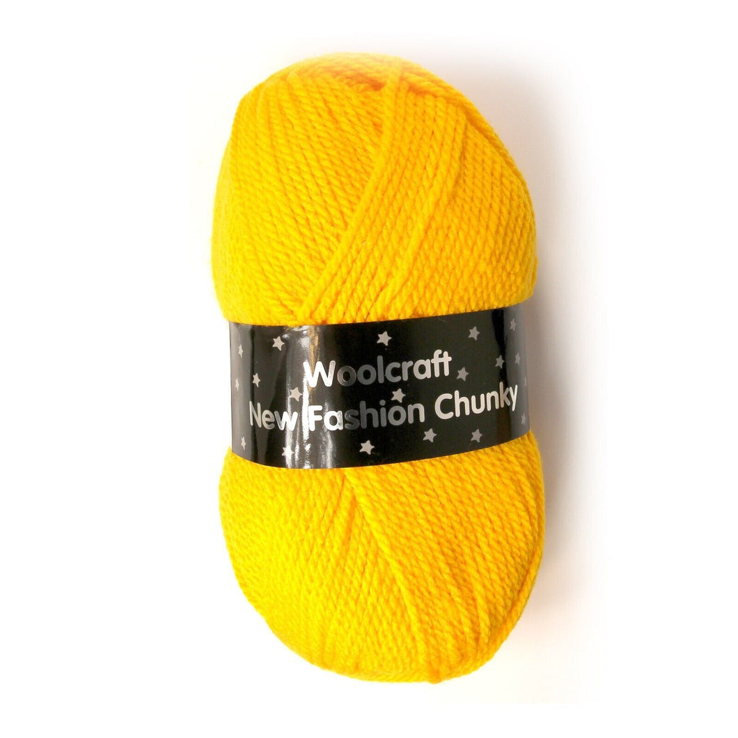 Woolcraft / New fashion chunky Knitting Yarn / Wool - 100g - Amber
