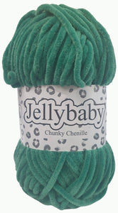 Cygnet JELLYBABY Supersoft Chenille Chunky Knitting Crochet / Yarn - 100g Ball - Forest Green