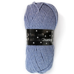 Woolcraft / New fashion chunky Knitting Yarn / Wool - 100g - Denim