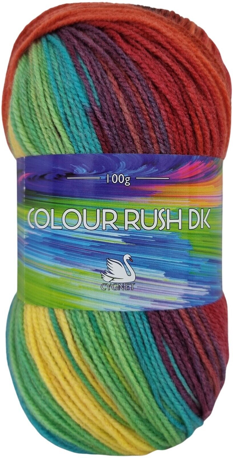 Cygnet COLOUR RUSH DK Knitting Yarn / Wool - 100g Double Knit Ball - Firebrick
