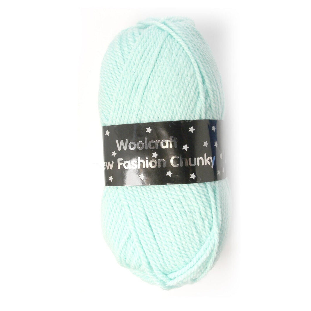 Woolcraft / New fashion chunky Knitting Yarn / Wool - 100g - Mint