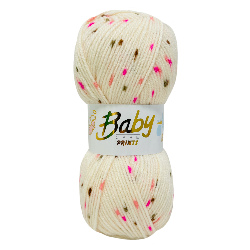 Woolcraft BABY SPOT PRINTS Knitting Yarn / Wool - 100g Ball - Bo Peep