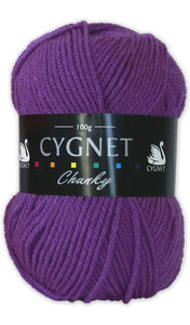 Cygnet CHUNKY Knitting Yarn / Wool - 100g Chunky Knit Ball - Thistle