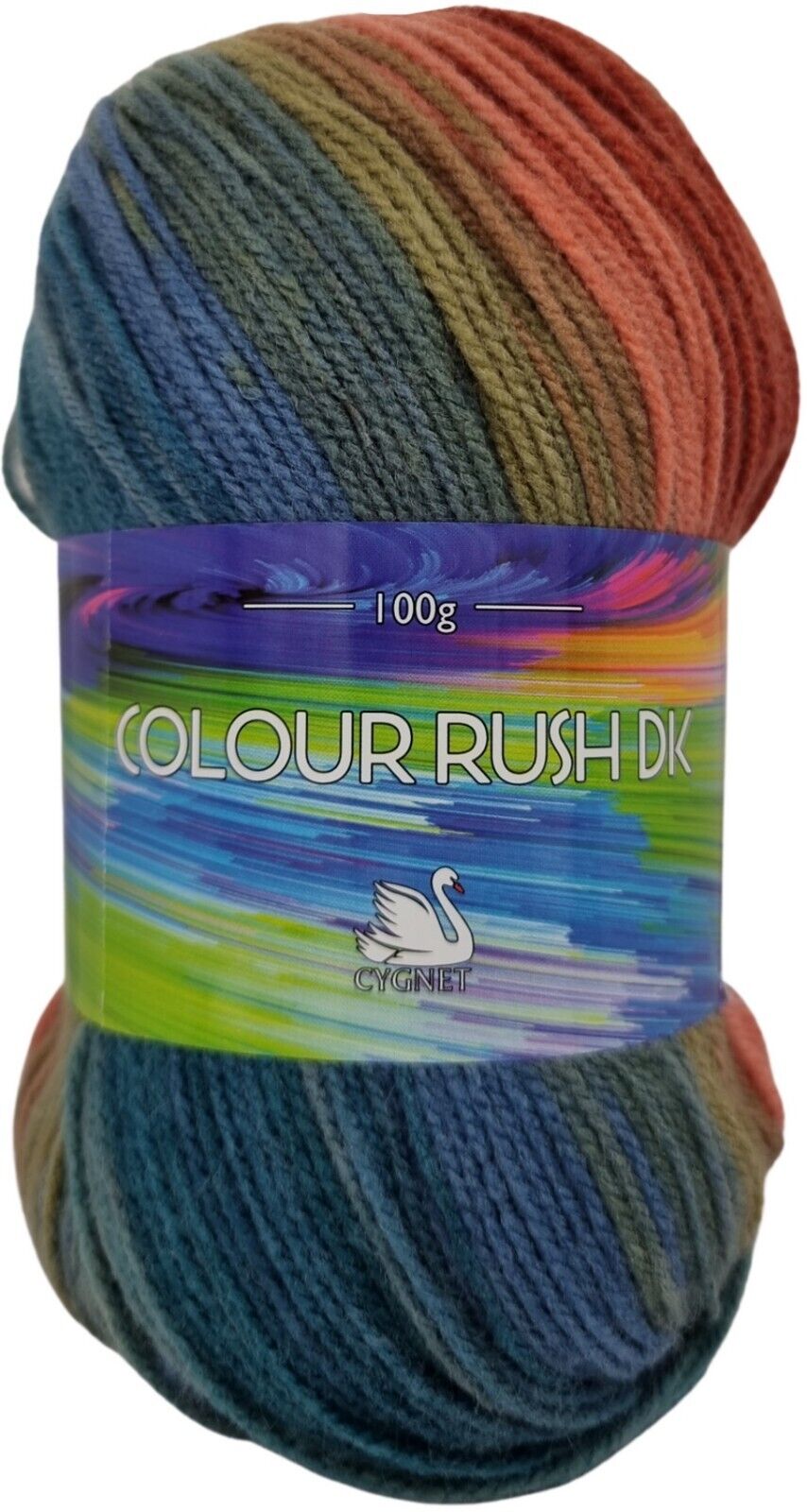 Cygnet COLOUR RUSH DK Knitting Yarn / Wool - 100g Double Knit Ball - Breeze