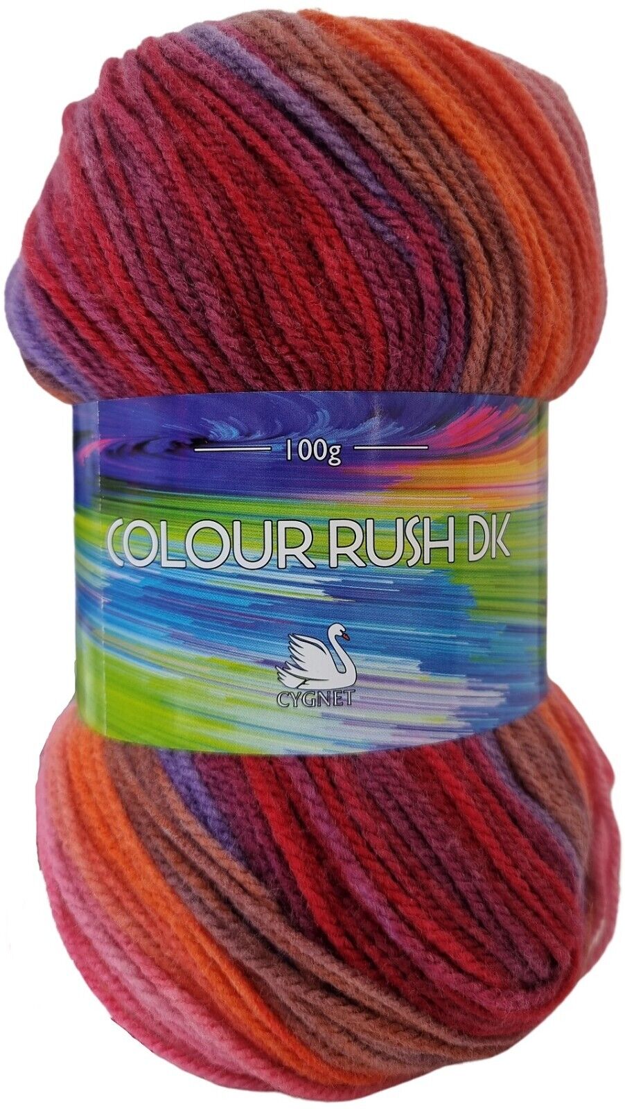 Cygnet COLOUR RUSH DK Knitting Yarn / Wool - 100g Double Knit Ball - Watermelon