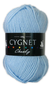 Cygnet CHUNKY Knitting Yarn / Wool - 100g Chunky Knit Ball - Baby Blue