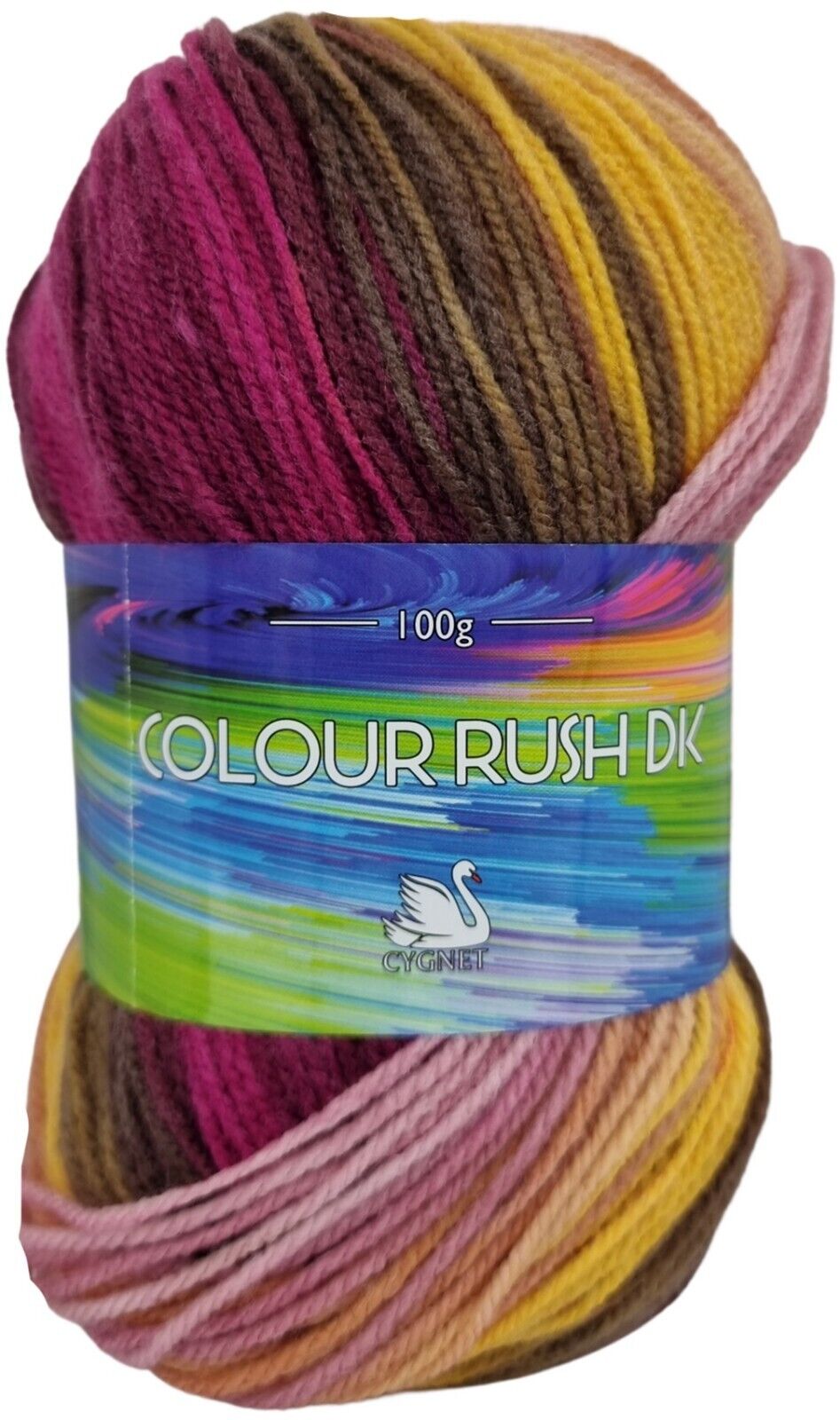 Cygnet COLOUR RUSH DK Knitting Yarn / Wool - 100g Double Knit Ball - Honeydew