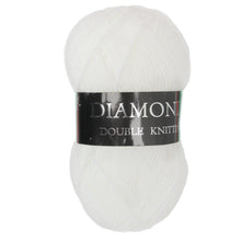 Load image into Gallery viewer, Woolcraft DIAMONDS TINSEL New Fashion Knitting Yarn / Wool - 100g Ball - White
