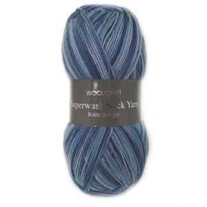 Woolcraft Superwash Sock Yarn 4Ply 100g - Denim