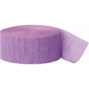 3 x Crepe Paper Rolls 81ft - Streamer Decoration Bunting 24 metres - Lavender