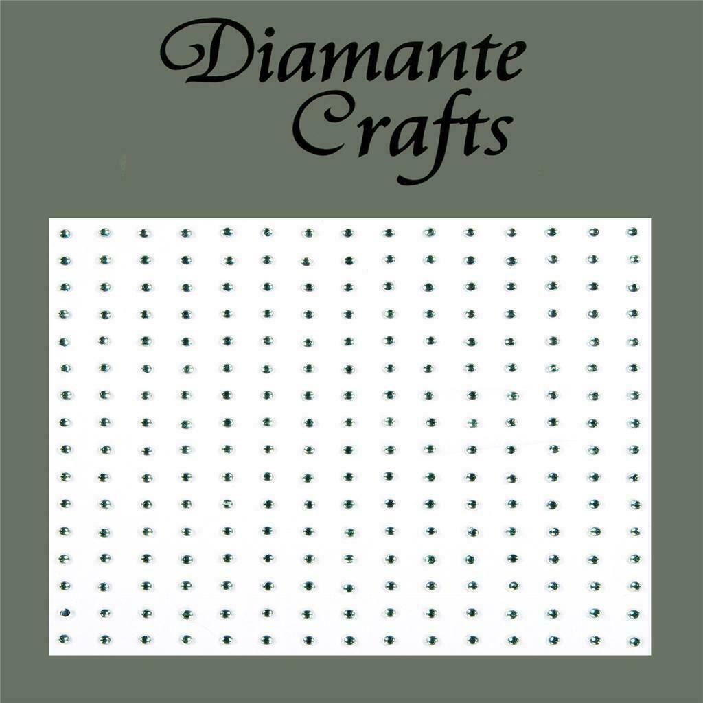 240 x 1mm Light Green Self Adhesive Diamante