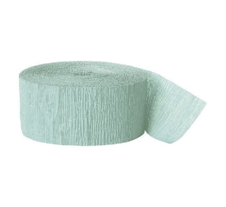 3 x Crepe Paper Rolls 81ft - Streamer Decoration Bunting 24 metres - Mint