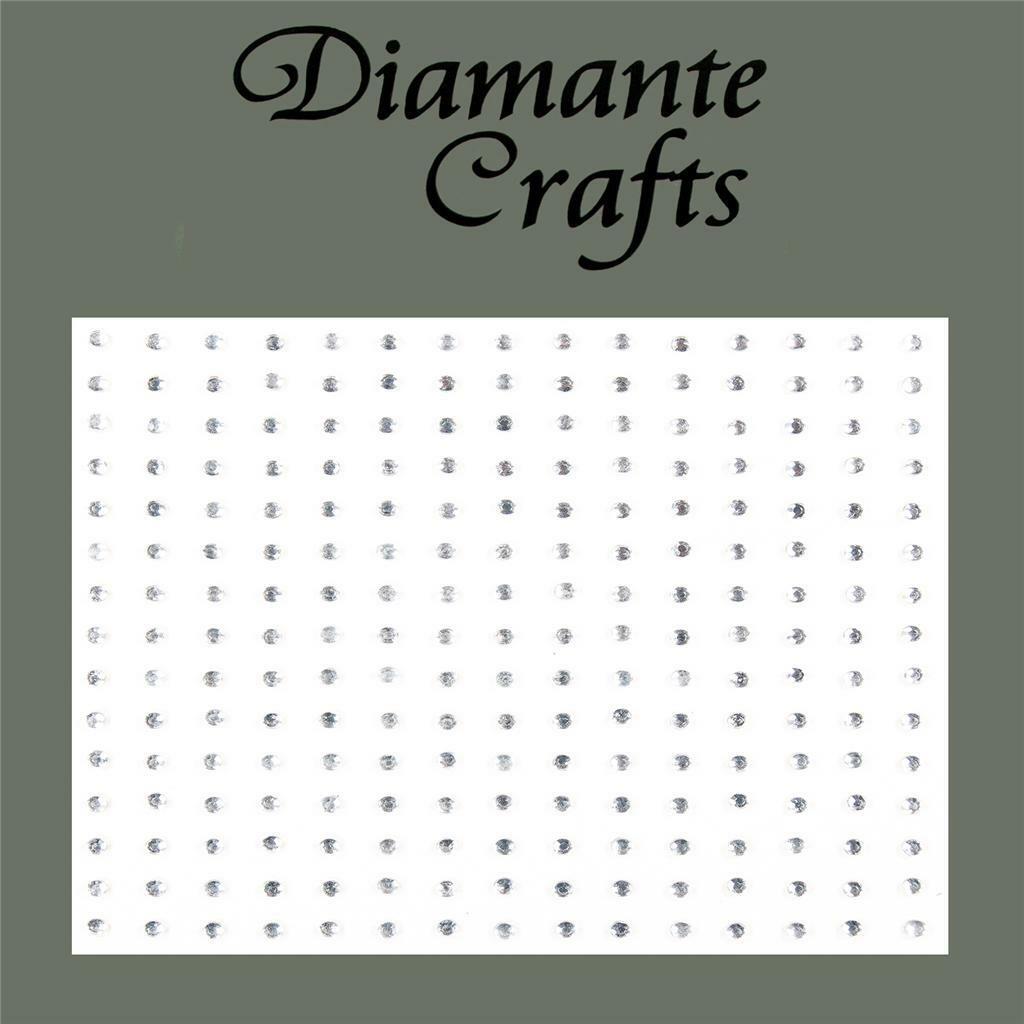 225 x 2mm Clear Self Adhesive Diamante