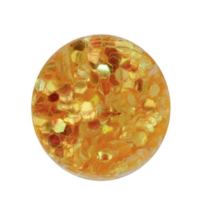 2mm Yellow Hexagon Glitter