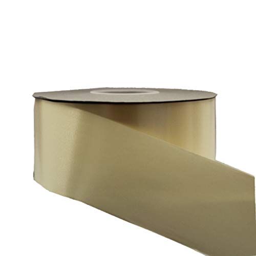 90m x 2" Roll Florist Ribbon - Cream