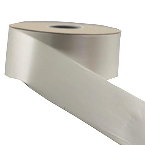 90m x 2" Roll Florist Ribbon - White