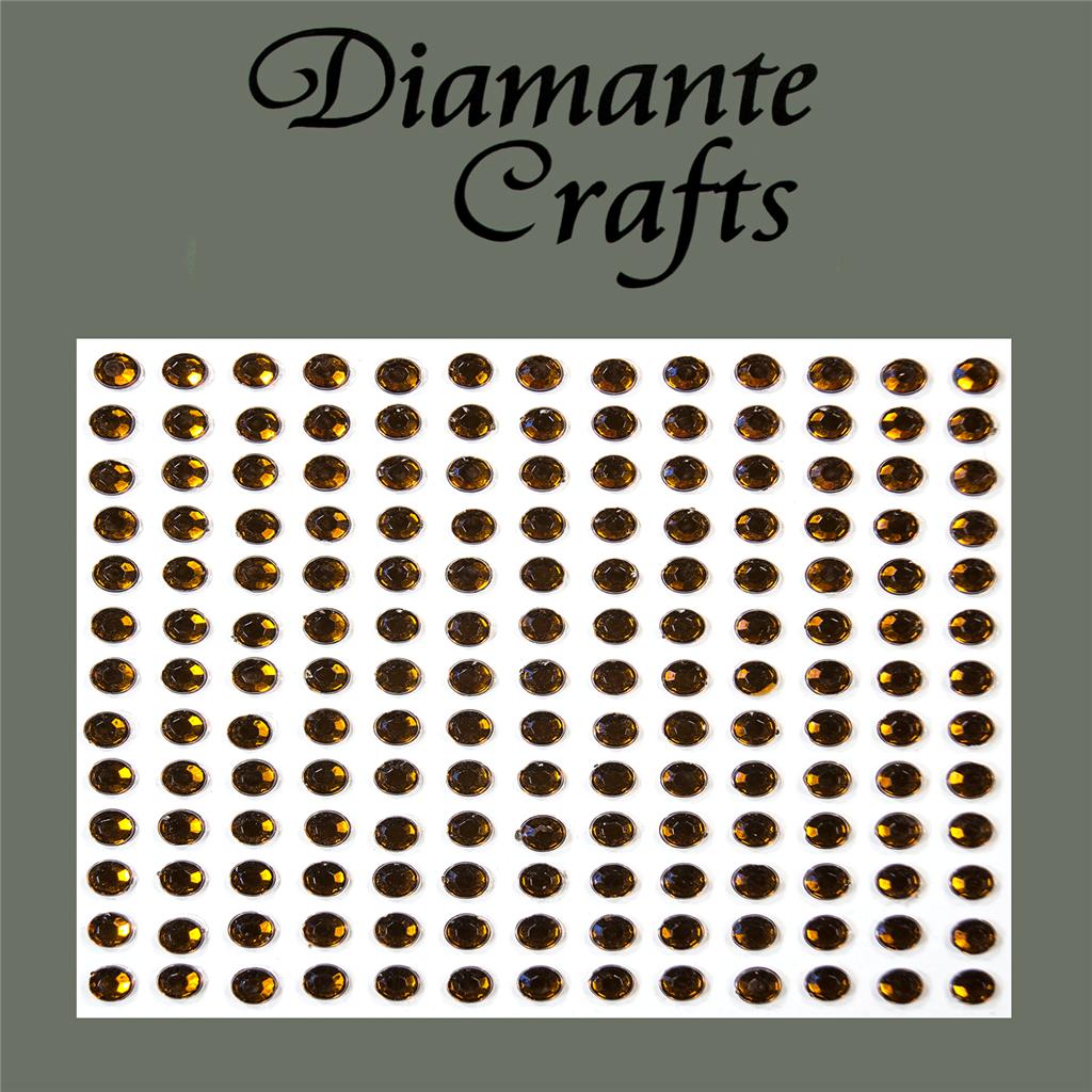 169 x 4mm Brown Self Adhesive Diamante