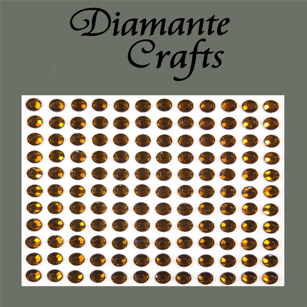 132 x 5mm Brown Self Adhesive Diamante