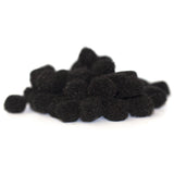 10mm Pom Poms 1cm - Black 50 Pack