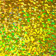 Load image into Gallery viewer, Mini Rolls Holographic 300 x 500 Siser EasyWeed - Crystal Gold
