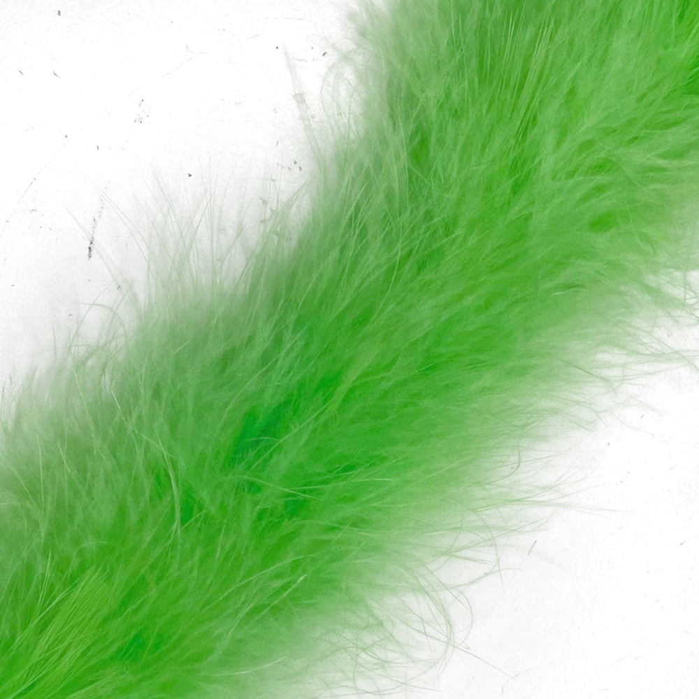 Marabou Swansdown Feather Trim -Lime