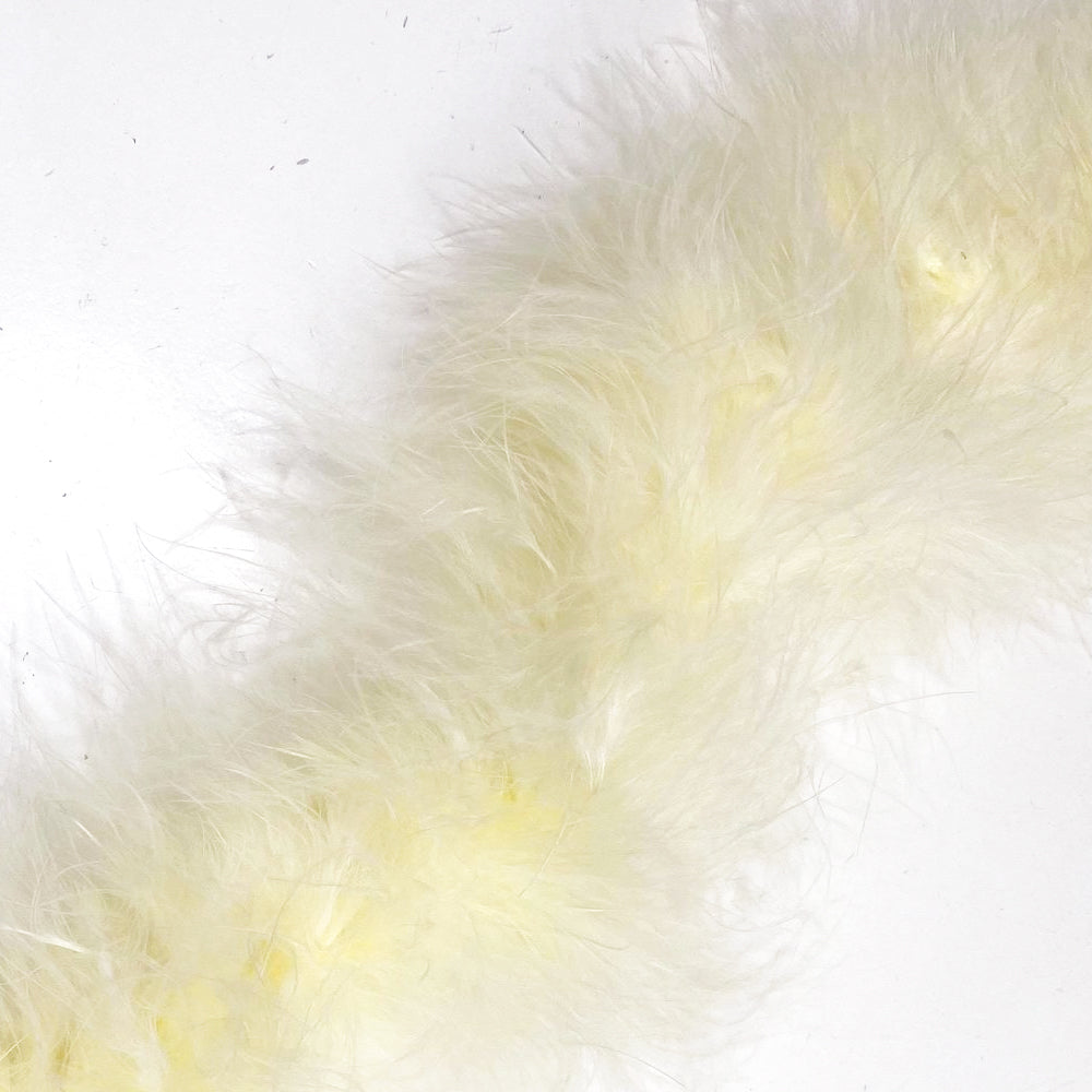 Marabou Swansdown Feather Trim - Lemon