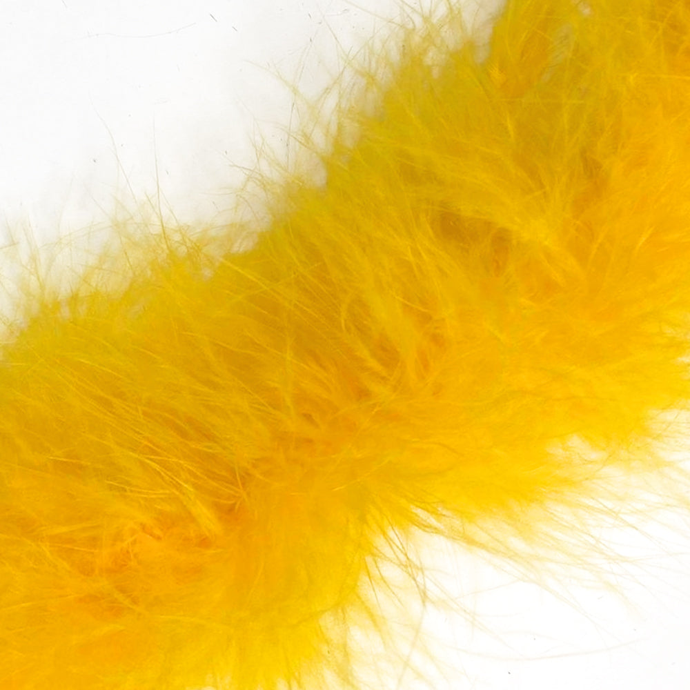 Marabou Swansdown Feather Trim - Golden Yellow