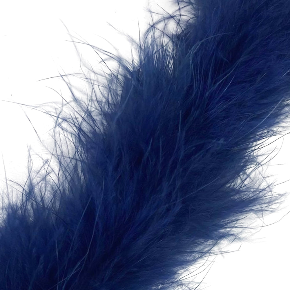 Marabou Swansdown Feather Trim - Navy