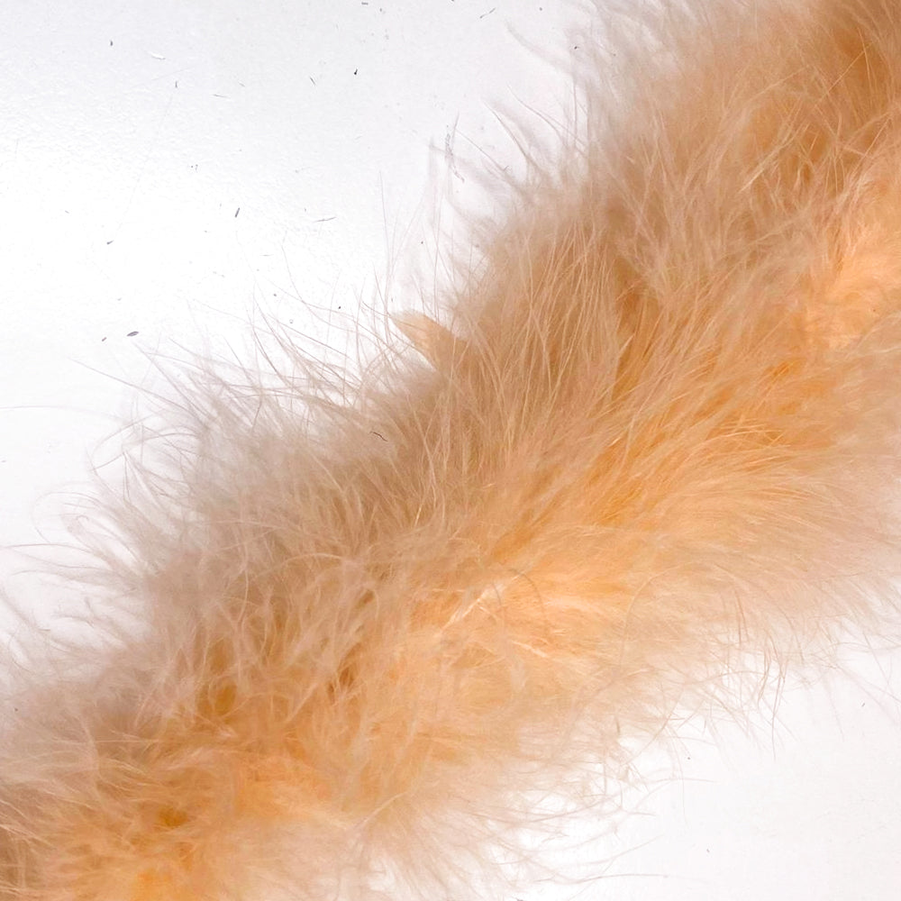 Marabou Swansdown Feather Trim - Peach