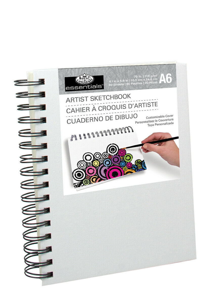 Royal & Langnickel White A6 Spiral Sketchbook