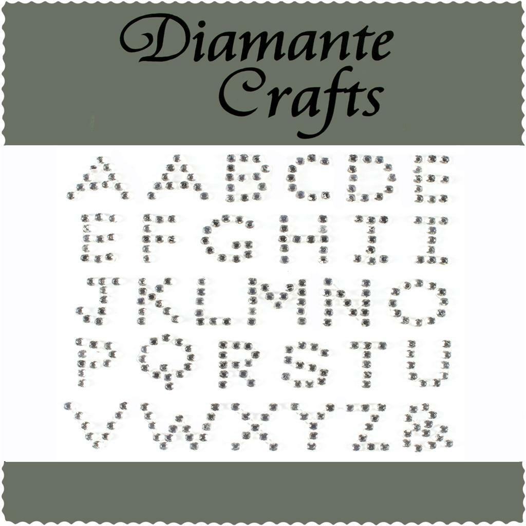 Diamante Alphabet Letters Self Adhesive Diamante UC