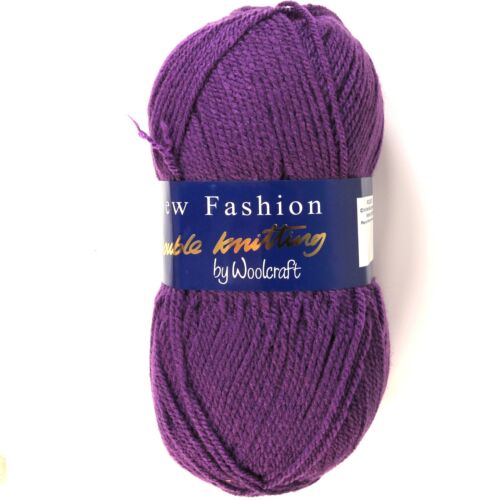 Woolcraft NEW FASHION DK Knitting Yarn Aubergine 725