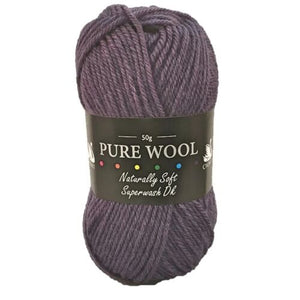 Cygnet PURE WOOL Knitting Yarn Blueberry 2999